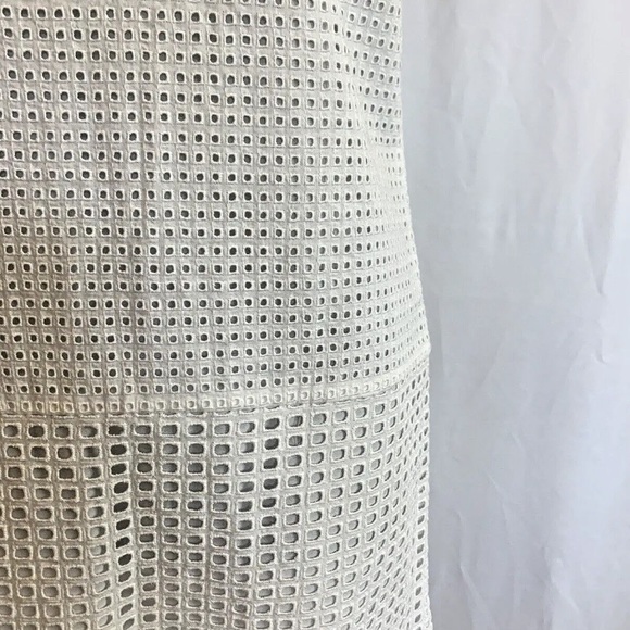 J. Crew White Square Eyelet Dress - Size Extra Small NWT - Picture 3 of 6
